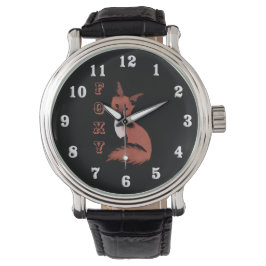 Mooie Red Foxy Fox Horloge