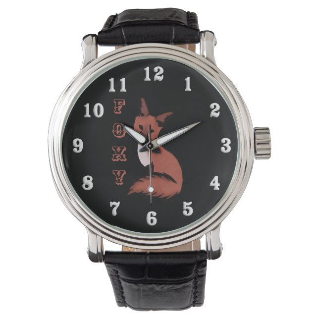 Mooie Red Foxy Fox Horloge (Voorkant)