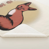 Mooie Red Foxy Fox Sherpa Deken (3/4)
