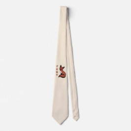 Mooie Red Foxy Fox Stropdas