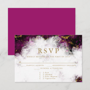 Mooie Red Garnet Crystal Geode RSVP Kaartje