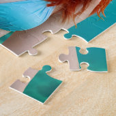 Mooie Red Haire Woman Onderwater Fotografie Legpuzzel (Zijkant)