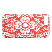 Mooie Red Mandala Art Case-Mate iPhone Case (Achterkant (Horizontaal))