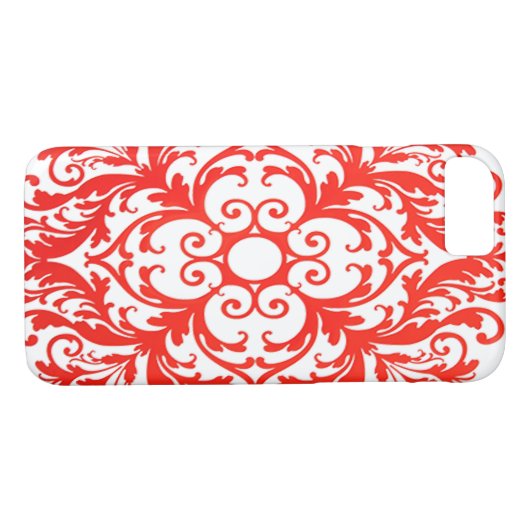 Mooie Red Mandala Art Case-Mate iPhone Case (Achterkant (Horizontaal))