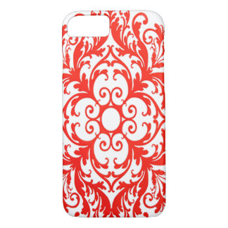 Mooie Red Mandala Art iPhone 8/7 Hoesje