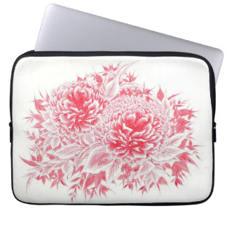 Mooie Red Peony-laptophoes Laptop Sleeve