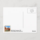 Mooie Red Rock Canyon Briefkaart! Briefkaart (Achterkant)