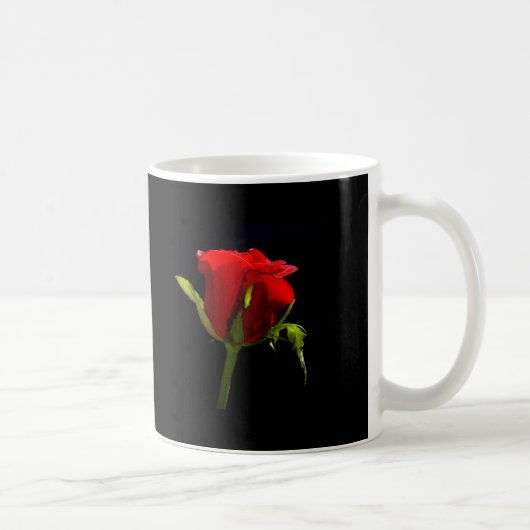 Mooie Red Rose Coffee Cup Mok (Rechts)