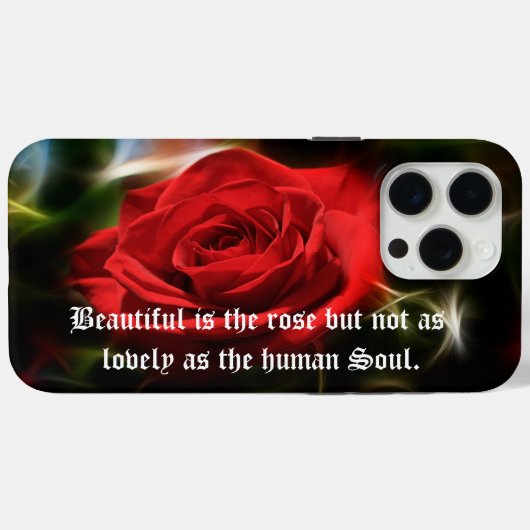 Mooie Red Rose iPhone / iPad case (Achterkant (horizontaal))