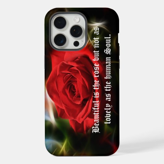 Mooie Red Rose iPhone / iPad case Hoesje (Achterkant)