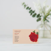 Mooie Red Rose visitekaartje template (Staand voorkant)