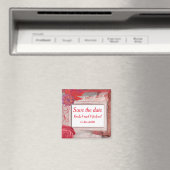 Mooie Red slaat de datum op Magneet (Insitu (Vaatwasser))