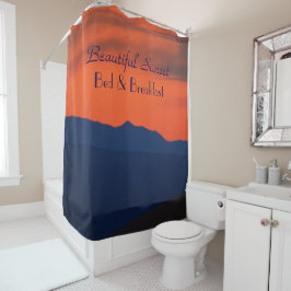 Mooie Red Sunset Bed en Breakfast Douchegordijn