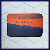 Mooie Red Sunset Bed en Breakfast Plush Badmat