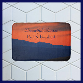 Mooie Red Sunset Bed en Breakfast Plush Badmat