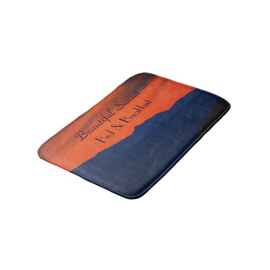 Mooie Red Sunset Bed en Breakfast Plush Badmat (Gekanteld)