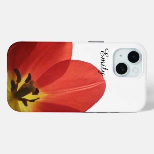 Mooie Red Tulip | Aangepaste telefoonkwestie Case-Mate iPhone Case (Achterkant (horizontaal))