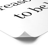 Mooie redenen om gelukkig te zijn | Minimale prijs Poster (Hoek)