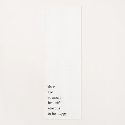 Mooie redenen om gelukkig te zijn | Minimale prijs Yogamat (Voorkant)