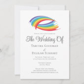 Mooie regenboog Abstract boog de bruiloft van Kaart (Voorkant)