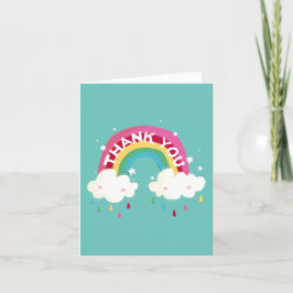 Mooie Regenboog Dankkaart Bedankkaart
