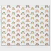 Mooie Regenboog Doodle  Cadeaupapier (Vlak)