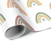 Mooie Regenboog Doodle  Cadeaupapier (Rol Hoek)