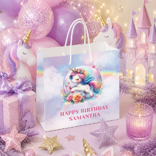 Mooie Regenboog Eenhoorn Meisje Verjaardag Gift Za Groot Cadeauzakje