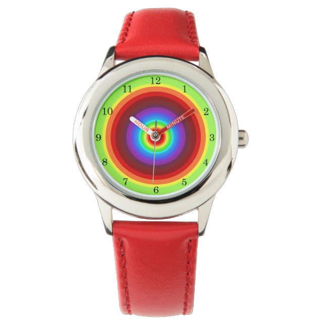 Mooie regenboog horloge (Voorkant)