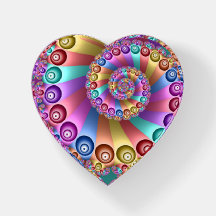 Mooie Regenboog Kleuren Abstracte Fractal Art