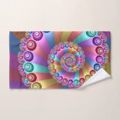 Mooie Regenboog Kleuren Abstracte Fractal Art Bad Handdoek (Handdoek)