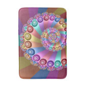 Mooie Regenboog Kleuren Abstracte Fractal Art Badmat (Voorkant Verticaal)