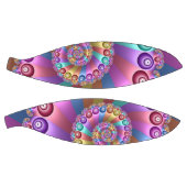 Mooie Regenboog Kleuren Abstracte Fractal Art Basketbal (Panelen)