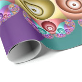 Mooie Regenboog Kleuren Abstracte Fractal Art Cadeaupapier (Rol Hoek)