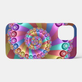 Mooie Regenboog Kleuren Abstracte Fractal Art Case-Mate iPhone Case (Achterkant (horizontaal))