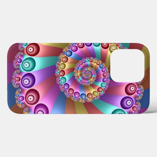 Mooie Regenboog Kleuren Abstracte Fractal Art Case-Mate iPhone Case (Achterkant (horizontaal))