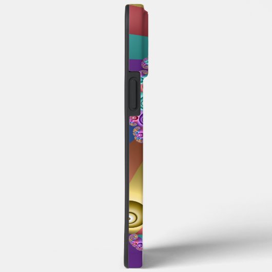 Mooie Regenboog Kleuren Abstracte Fractal Art Case-Mate iPhone Case (Achterkant / Rechts)
