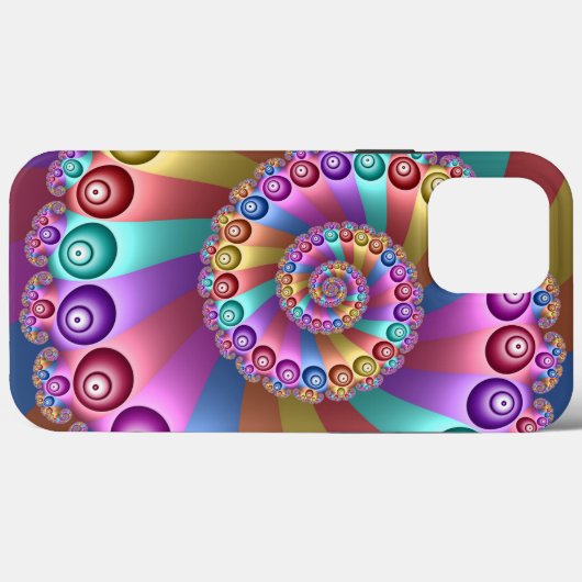 Mooie Regenboog Kleuren Abstracte Fractal Art Case-Mate iPhone Case (Achterkant (horizontaal))