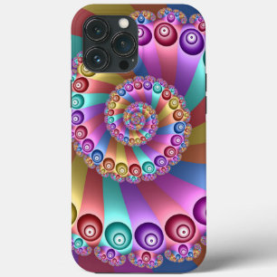 Mooie Regenboog Kleuren Abstracte Fractal Art Case-Mate iPhone Case