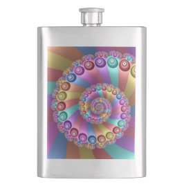 Mooie Regenboog Kleuren Abstracte Fractal Art Flacon