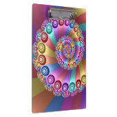 Mooie Regenboog Kleuren Abstracte Fractal Art Klembord (Rechts)