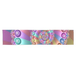 Mooie Regenboog Kleuren Abstracte Fractal Art Korte Tafelloper