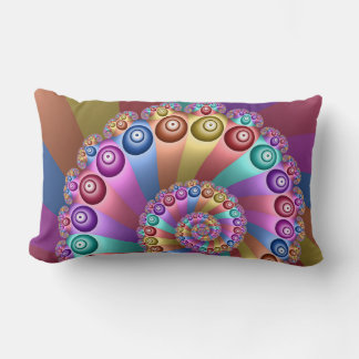 Mooie Regenboog Kleuren Abstracte Fractal Art Kussen