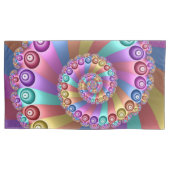 Mooie Regenboog Kleuren Abstracte Fractal Art Kussensloop (Voorkant)