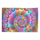 Mooie Regenboog Kleuren Abstracte Fractal Art Kussensloop (Achterkant)