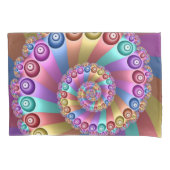 Mooie Regenboog Kleuren Abstracte Fractal Art Kussensloop (Voorkant)