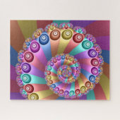 Mooie Regenboog Kleuren Abstracte Fractal Art Legpuzzel (Horizontaal)