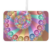 Mooie Regenboog Kleuren Abstracte Fractal Art Luchtverfrisser (Achterkant)