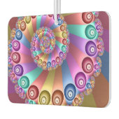 Mooie Regenboog Kleuren Abstracte Fractal Art Luchtverfrisser (Links)