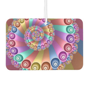 Mooie Regenboog Kleuren Abstracte Fractal Art Luchtverfrisser